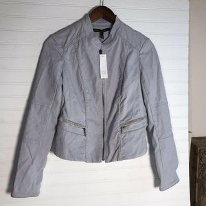 WHITE HOUSE BLACK MARKET Cropped Jacket Sterling S